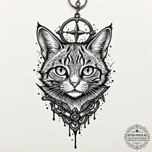 A trash polka tattoo of buck's "pussy wagon"... - эскиз тату (№1753373715_0, 24.07.2025 16:15) — tattoo-photo.ru