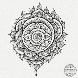 Tattoo design a symbol representing a persona... - эскиз тату (№1753374129_0, 24.07.2025 16:22) — tattoo-photo.ru