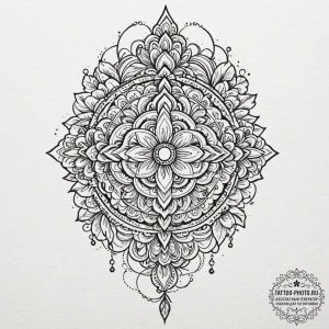 Polynesia (pattern), tattoo line art, on a cl... - эскиз тату (№1753380449_0, 24.07.2025 18:07) — tattoo-photo.ru