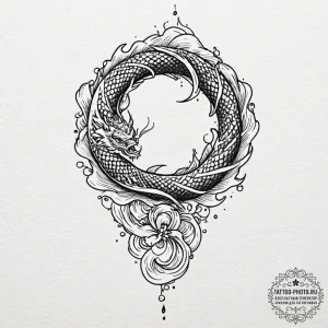 Tattoo design a single, perfect clover, its l... - эскиз тату (№1753382527_0, 24.07.2025 18:42) — tattoo-photo.ru