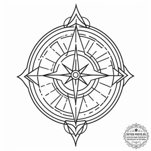 A linework design of the mysterious symbol fr... - эскиз тату (№1753383560_0, 24.07.2025 18:59) — tattoo-photo.ru