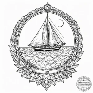 Tattoo design an abstract representation of "... - эскиз тату (№1753386831_0, 24.07.2025 19:53) — tattoo-photo.ru