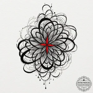Tattoo design an abstract flow of positive en... - эскиз тату (№1753394960_0, 24.07.2025 22:09) — tattoo-photo.ru
