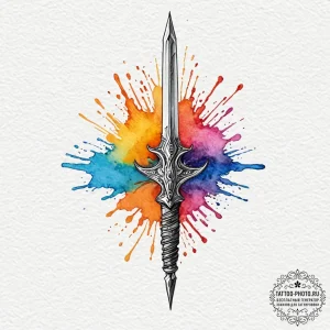The crysknife from dune, tattoo sketch design... - эскиз тату (№1753397415_0, 24.07.2025 22:50) — tattoo-photo.ru