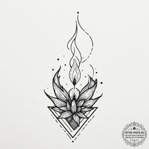 A single burning match, tattoo sketch design,... - эскиз тату (№1753398044_0, 24.07.2025 23:00) — tattoo-photo.ru