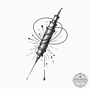 Tattoo sketch: a simple, elegant tattoo of a... - эскиз тату (№1753404774_0, 25.07.2025 00:52) — tattoo-photo.ru