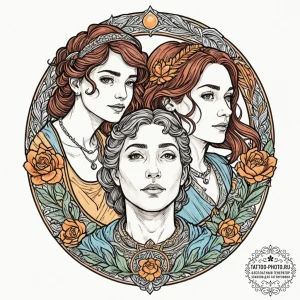 A graphic novel portrait of the main characte... - эскиз тату (№1753407440_0, 25.07.2025 01:37) — tattoo-photo.ru
