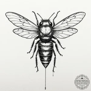 Tattoo design a cicada with its transparent w... - эскиз тату (№1753407849_0, 25.07.2025 01:44) — tattoo-photo.ru