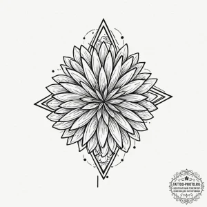 Tattoo design a single, abstract point of lig... - эскиз тату (№1753408254_0, 25.07.2025 01:50) — tattoo-photo.ru