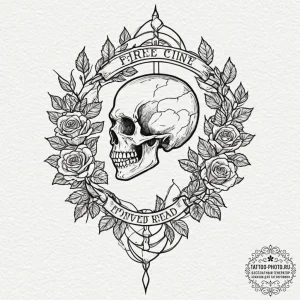 Tattoo sketch a single, continuous line formi... - эскиз тату (№1753408870_0, 25.07.2025 02:01) — tattoo-photo.ru