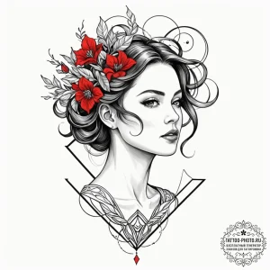 Tattoo design an abstract interpretation of "... - эскиз тату (№1753410097_0, 25.07.2025 02:21) — tattoo-photo.ru