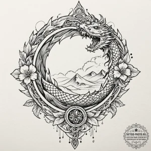A neo-traditional tattoo of the fraser clan c... - эскиз тату (№1753410710_0, 25.07.2025 02:31) — tattoo-photo.ru