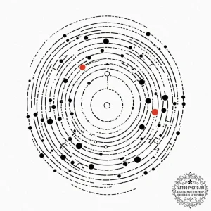 A linework tattoo of the morse code message f... - эскиз тату (№1753411532_0, 25.07.2025 02:45) — tattoo-photo.ru