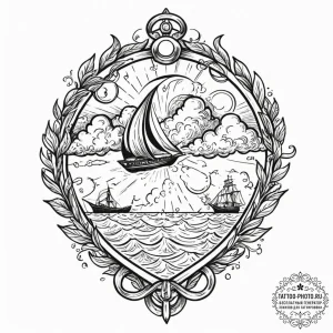 Tattoo sketch a stylized "game on" message ap... - эскиз тату (№1753413375_0, 25.07.2025 03:16) — tattoo-photo.ru