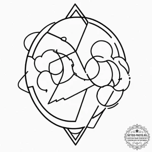 Tattoo sketch a glowing "player vs player" sy... - эскиз тату (№1753421773_0, 25.07.2025 05:36) — tattoo-photo.ru