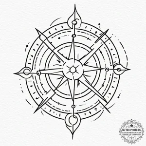 Tattoo design a zodiac symbol with a subtle '... - эскиз тату (№1753423208_0, 25.07.2025 06:00) — tattoo-photo.ru