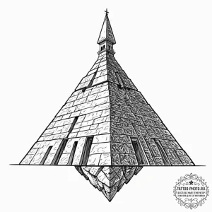 Linework tattoo of the tyrell corporation's p... - эскиз тату (№1753424231_0, 25.07.2025 06:17) — tattoo-photo.ru