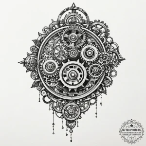 Tattoo design a classic joystick handle with... - эскиз тату (№1753424846_0, 25.07.2025 06:27) — tattoo-photo.ru