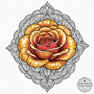 Tattoo sketch libra's scales balanced by a si... - эскиз тату (№1753425871_0, 25.07.2025 06:44) — tattoo-photo.ru