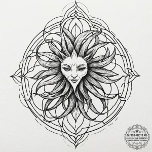 A watercolor tattoo of the mandrake root from... - эскиз тату (№1753426688_0, 25.07.2025 06:58) — tattoo-photo.ru