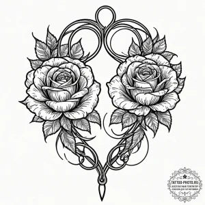 Tattoo design a pair of delicate, sharp sciss... - эскиз тату (№1753428119_0, 25.07.2025 07:21) — tattoo-photo.ru