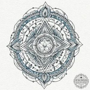 60. tattoo sketch: watercolor "mir" rune, ble... - эскиз тату (№1753428735_0, 25.07.2025 07:32) — tattoo-photo.ru