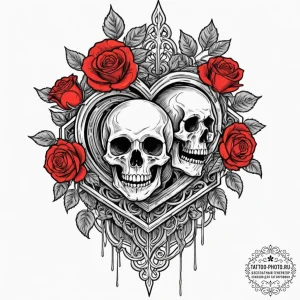 A graphic novel panel of the gate to the upsi... - эскиз тату (№1753429377_0, 25.07.2025 07:42) — tattoo-photo.ru