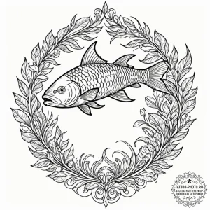 Fish, concept art for tattoo, rough sketchy l... - эскиз тату (№1753435077_0, 25.07.2025 09:17) — tattoo-photo.ru