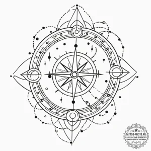 Tattoo sketch a small dotwork constellation r... - эскиз тату (№1753436120_0, 25.07.2025 09:35) — tattoo-photo.ru