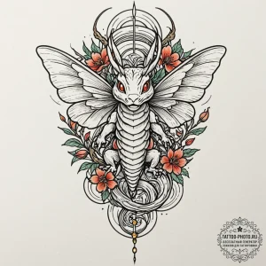 Tattoo design a cicada with wings that look l... - эскиз тату (№1753436332_0, 25.07.2025 09:38) — tattoo-photo.ru
