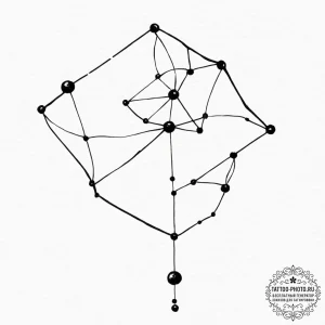 Tattoo sketch the big dipper constellation, b... - эскиз тату (№1753436739_0, 25.07.2025 09:45) — tattoo-photo.ru
