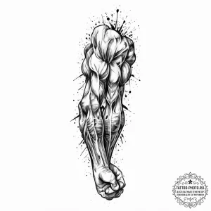 Tattoo design a powerful, muscular forearm wi... - эскиз тату (№1753444749_0, 25.07.2025 11:59) — tattoo-photo.ru