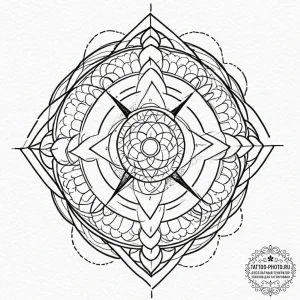 133. a linework tattoo of the four elemental... - эскиз тату (№1753448098_0, 25.07.2025 12:54) — tattoo-photo.ru