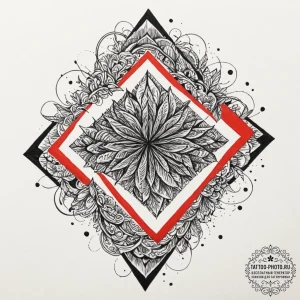 Tattoo sketch an abstract representation of "... - эскиз тату (№1753449684_0, 25.07.2025 13:21) — tattoo-photo.ru