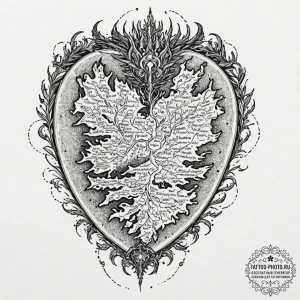 A linework tattoo of the map of westeros., ta... - эскиз тату (№1753455014_0, 25.07.2025 14:50) — tattoo-photo.ru