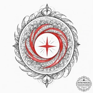 A watercolor sketch of a magical portal, swir... - эскиз тату (№1753458651_0, 25.07.2025 15:50) — tattoo-photo.ru