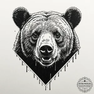 A linework tattoo of the reverse bear trap fr... - эскиз тату (№1753481682_0, 25.07.2025 22:14) — tattoo-photo.ru