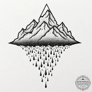 Tattoo design an abstract tattoo of a heavy,... - эскиз тату (№1753482264_0, 25.07.2025 22:24) — tattoo-photo.ru