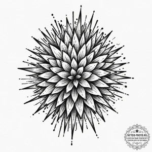 Tattoo sketch an abstract representation of c... - эскиз тату (№1753483200_0, 25.07.2025 22:40) — tattoo-photo.ru