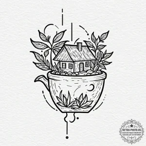 Tattoo design the glyph for taurus (2nd house... - эскиз тату (№1753488785_0, 26.07.2025 00:13) — tattoo-photo.ru