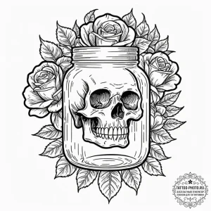 Tattoo design a 'peanut' on one, a 'butter' j... - эскиз тату (№1753490560_0, 26.07.2025 00:42) — tattoo-photo.ru