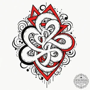 Tattoo sketch a sheet music segment that spel... - эскиз тату (№1753492175_0, 26.07.2025 01:09) — tattoo-photo.ru
