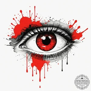Tattoo design a powerful and serene eye, conv... - эскиз тату (№1753493178_0, 26.07.2025 01:26) — tattoo-photo.ru