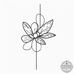 Note, artistic tattoo sketch, minimalist tatt... - эскиз тату (№1753493993_0, 26.07.2025 01:39) — tattoo-photo.ru