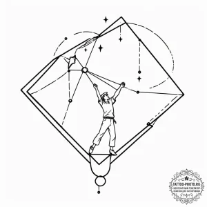 Tattoo sketch the big dipper constellation, b... - эскиз тату (№1753494397_0, 26.07.2025 01:46) — tattoo-photo.ru