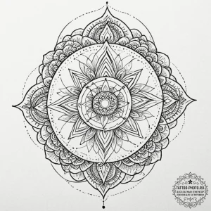 Tattoo sketch a stylized 'spirit animal' for... - эскиз тату (№1753498769_0, 26.07.2025 02:59) — tattoo-photo.ru