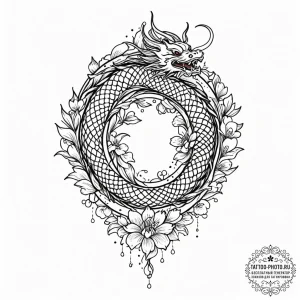 Tattoo design a small, clean outline of a bir... - эскиз тату (№1753498961_0, 26.07.2025 03:02) — tattoo-photo.ru