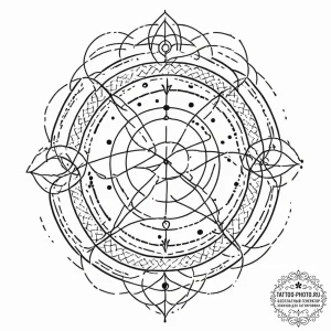 Tattoo sketch a person using a celestial loom... - эскиз тату (№1753499762_0, 26.07.2025 03:16) — tattoo-photo.ru