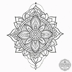 Cross on finger, tattoo line art, on a clean... - эскиз тату (№1753500376_0, 26.07.2025 03:26) — tattoo-photo.ru