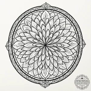 The delicate, intricate pattern of frost on a... - эскиз тату (№1753500775_0, 26.07.2025 03:32) — tattoo-photo.ru